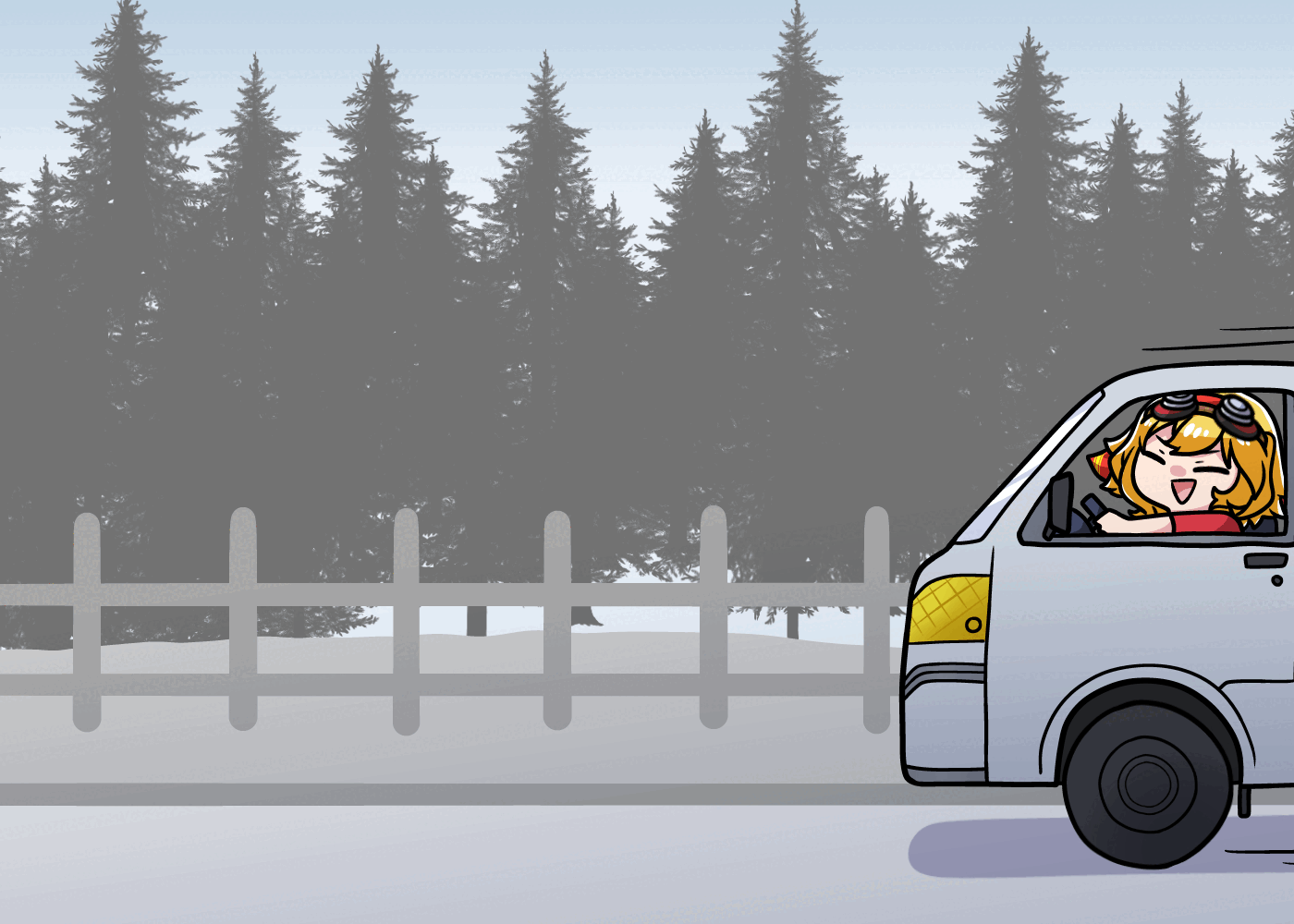 Fan Art Kaela Kovalskia Truck Delivery GIF